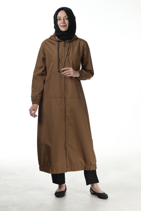 HARDAL KADIN BONDİK KAPÜŞONLU TRENCHCOAT